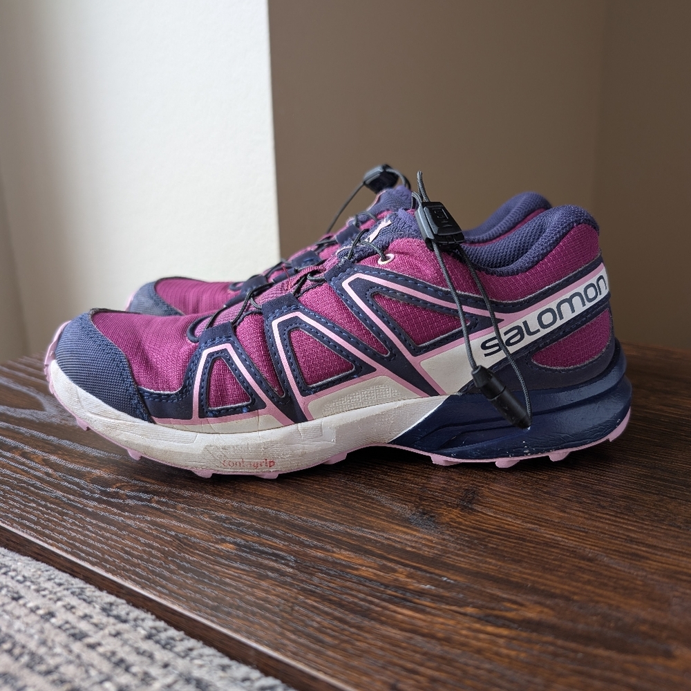 Salomon Speedcross Pink Blue Mesh Hiking Outdoor Shoes